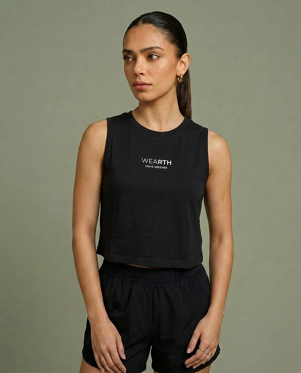 WEARTH Power Crop β Front View β Natural Activewear WEARTH Power Crop β Front View β Natural Activewear