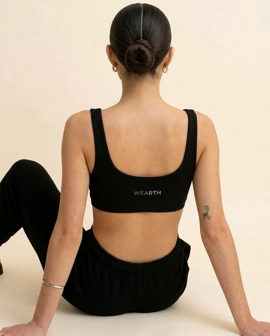 WEARTH Terra Bra β Back View β Non Polyester WEARTH Terra Bra β Back View β Non Polyester