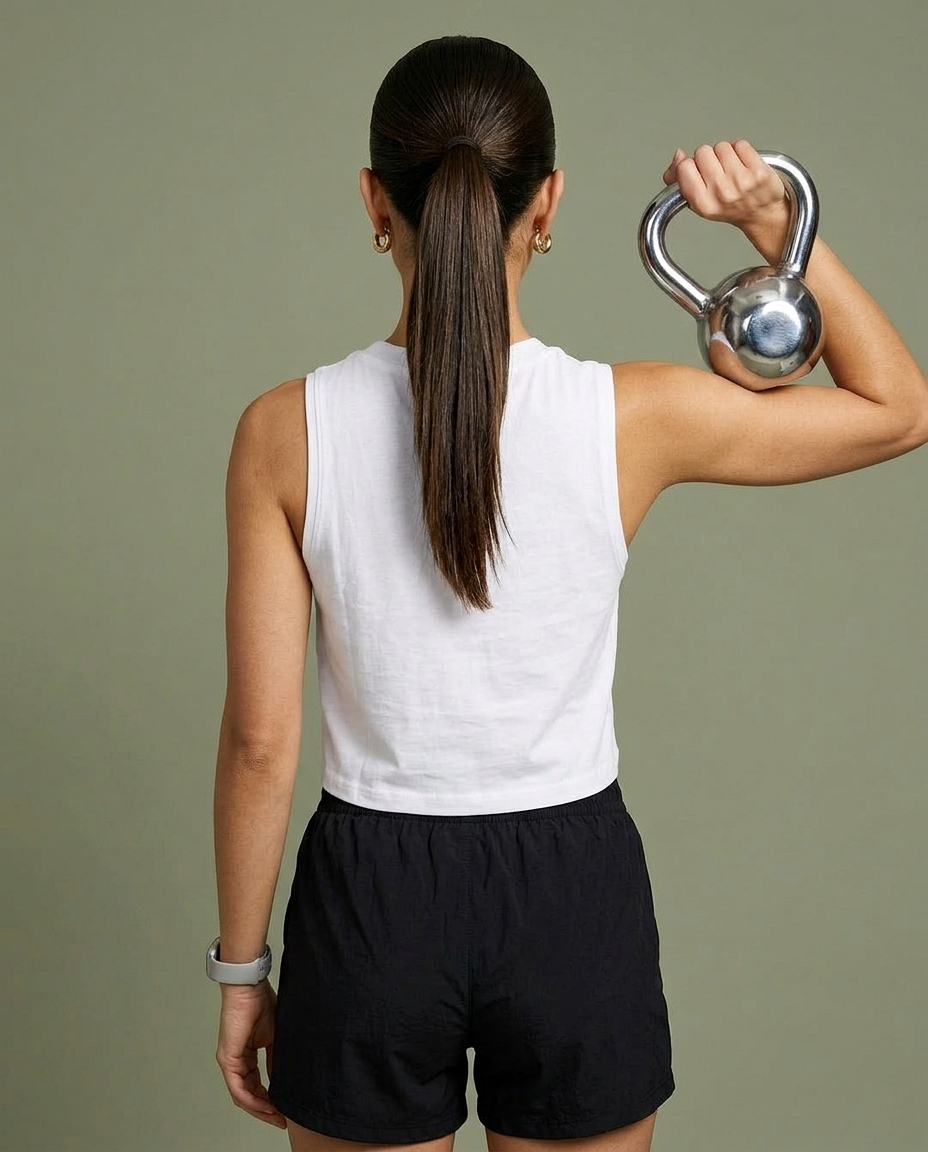 WEARTH Power Crop β Back View β Plant-Based Fabric WEARTH Power Crop β Back View β Plant-Based Fabric