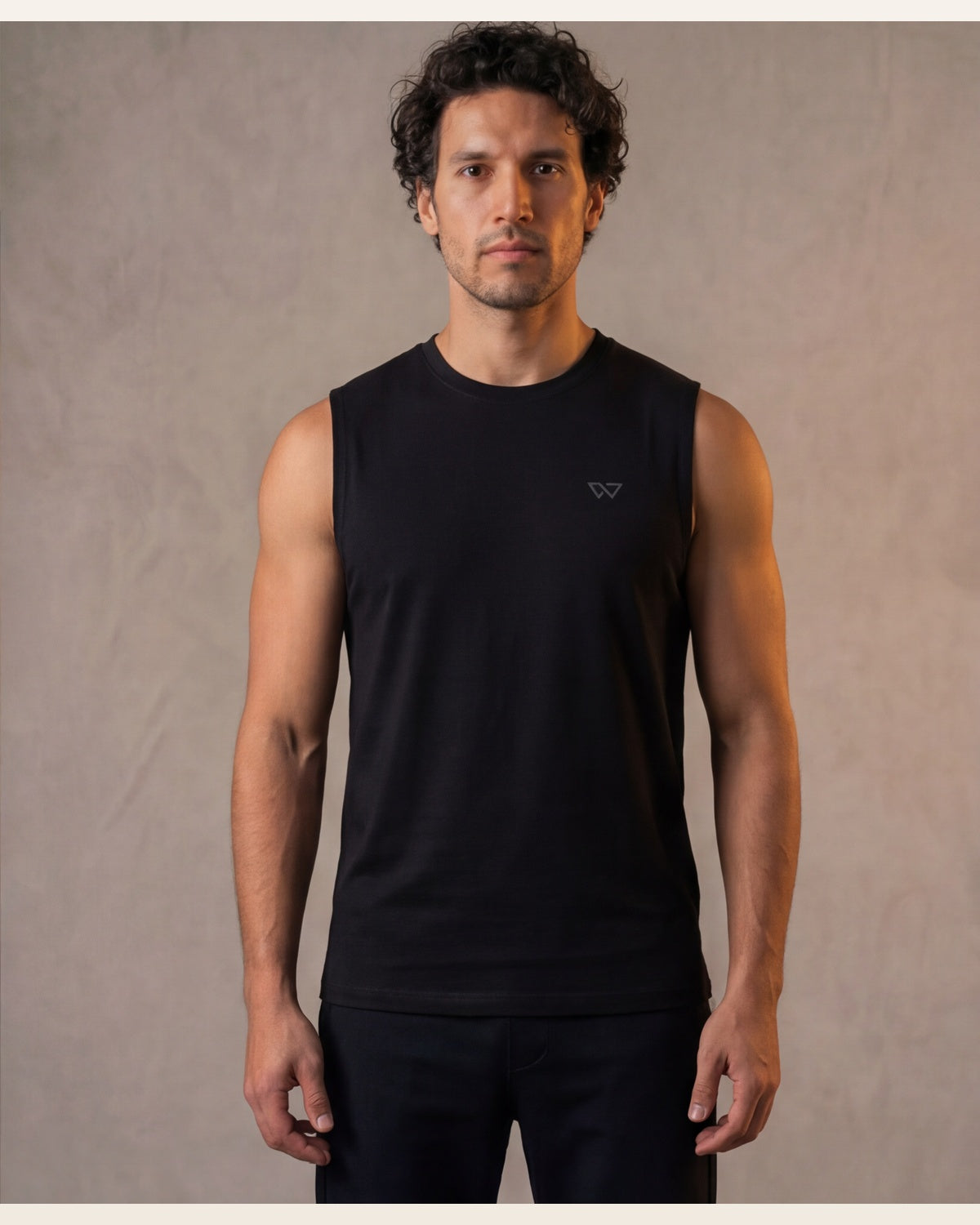 Edge Tank, Black β sleeveless edge training tank, eucalyptus fibre activewear by WEARTH India Edge Tank, Black β sleeveless edge training tank, eucalyptus fibre activewear by WEARTH India