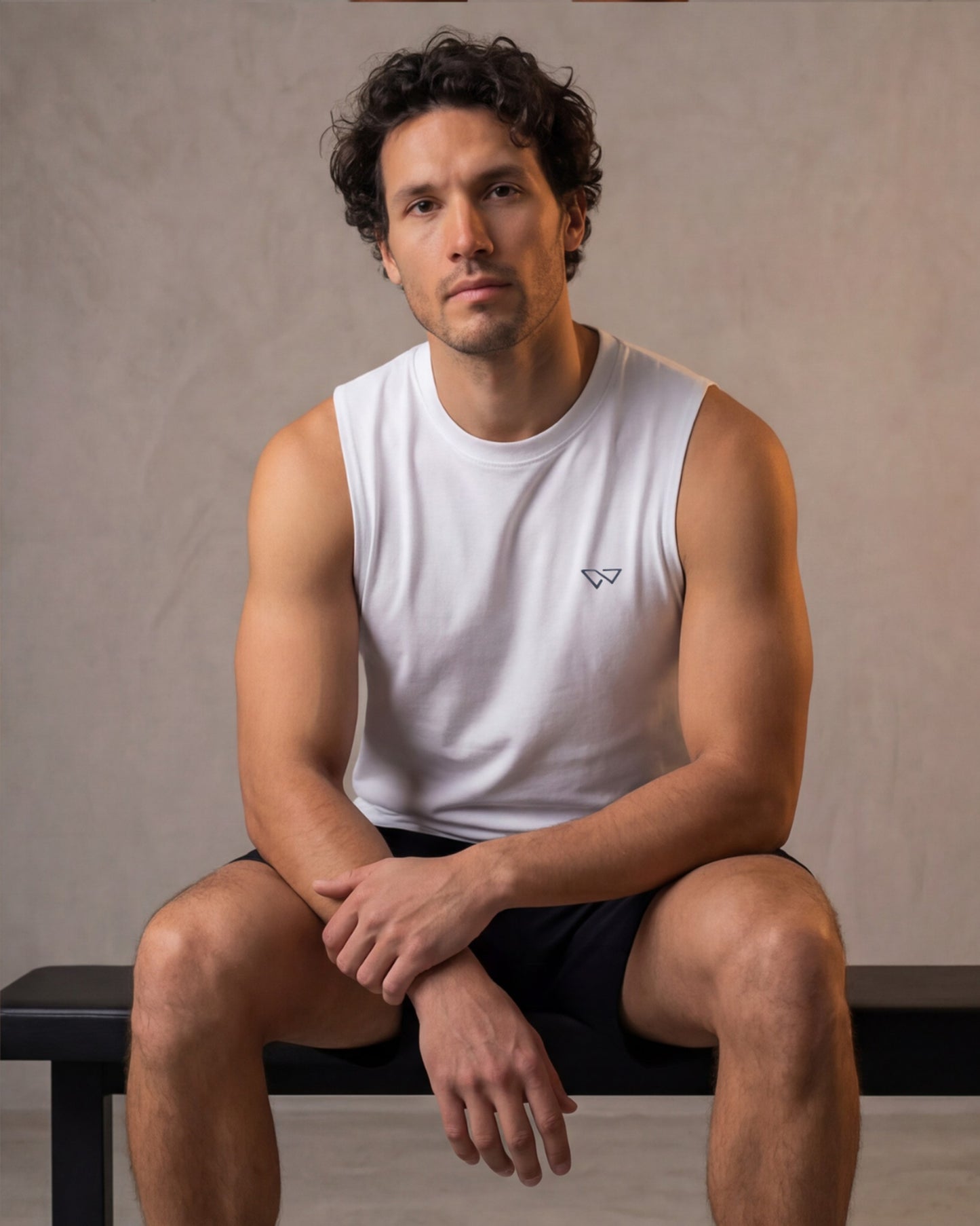 Edge Tank, White β sleeveless edge training tank, eucalyptus fibre activewear by WEARTH India Edge Tank, White β sleeveless edge training tank, eucalyptus fibre activewear by WEARTH India