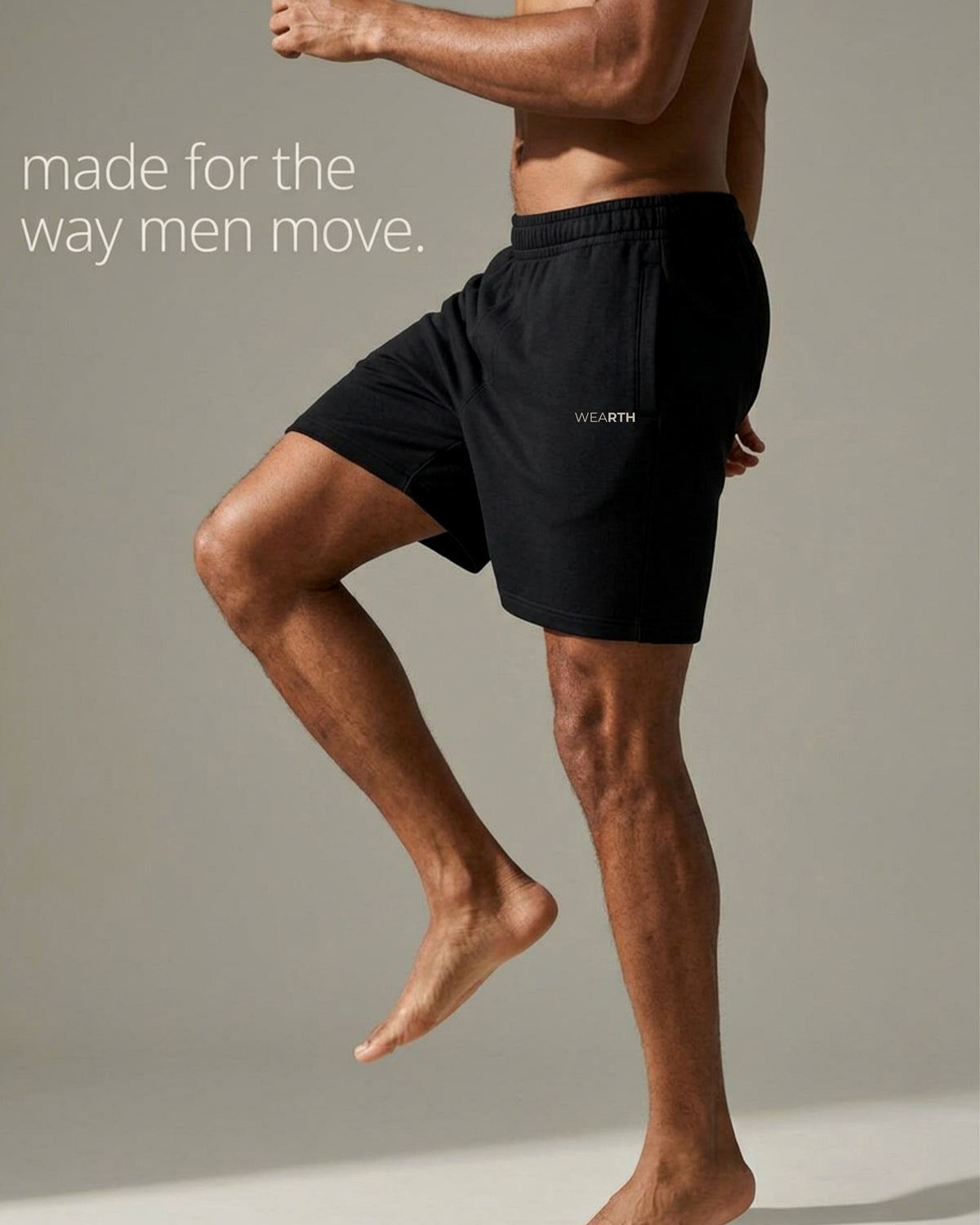 Essential Shorts, Black β everyday eucalyptus training short, eucalyptus fibre activewear by WEARTH India Essential Shorts, Black β everyday eucalyptus training short, eucalyptus fibre activewear by WEARTH India