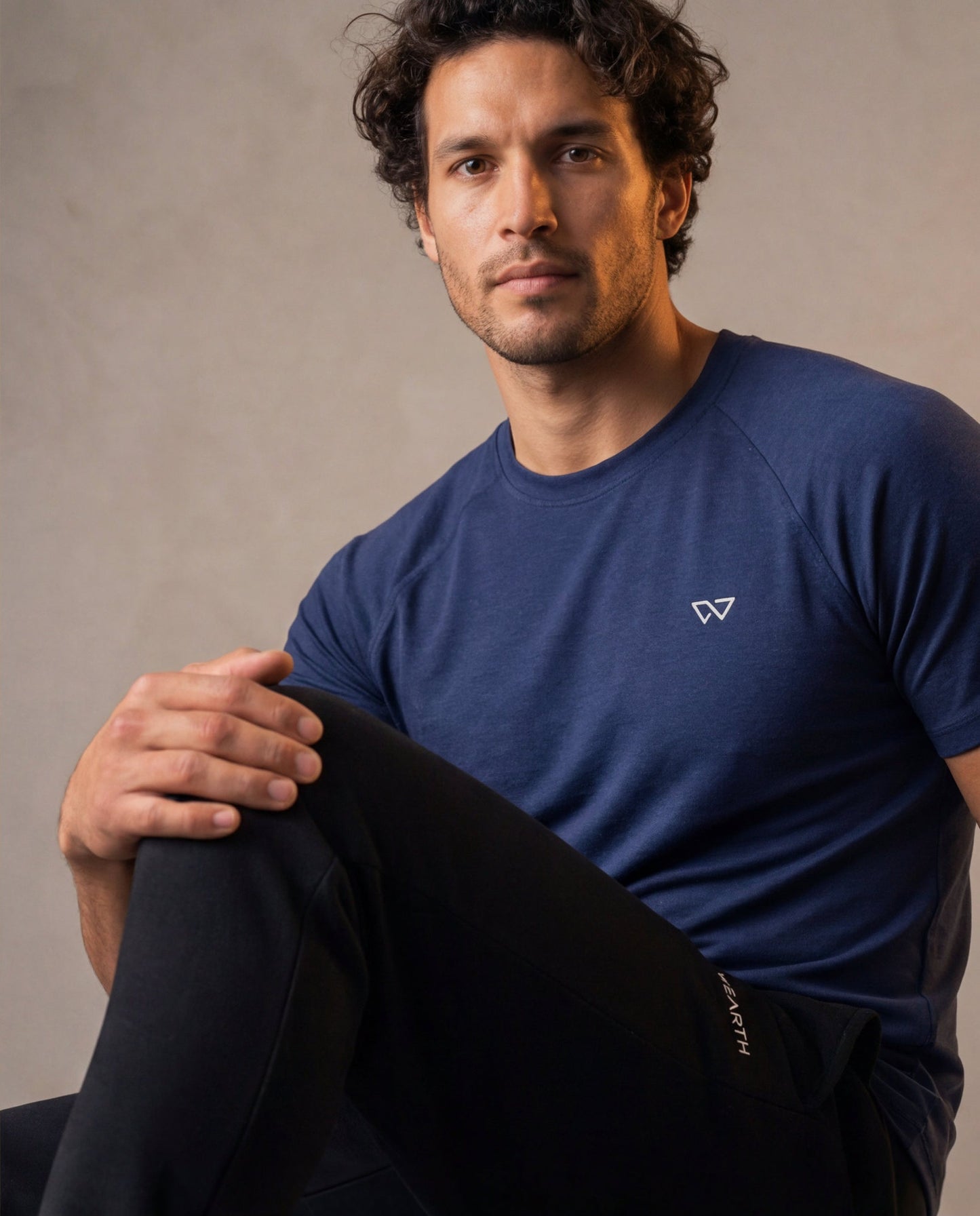 Motion Tee in Navy, eucalyptus fibre activewear, no polyester Motion Tee in Navy, eucalyptus fibre activewear, no polyester