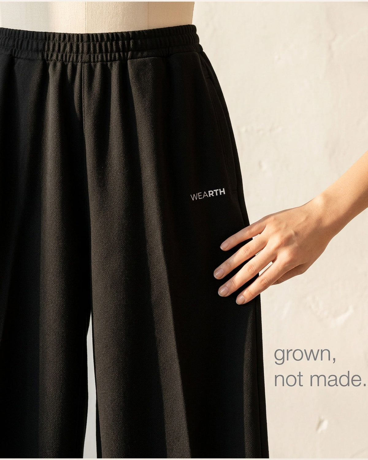 Off-Hours Wide-Leg in Black, eucalyptus fibre activewear, no polyester Off-Hours Wide-Leg in Black, eucalyptus fibre activewear, no polyester