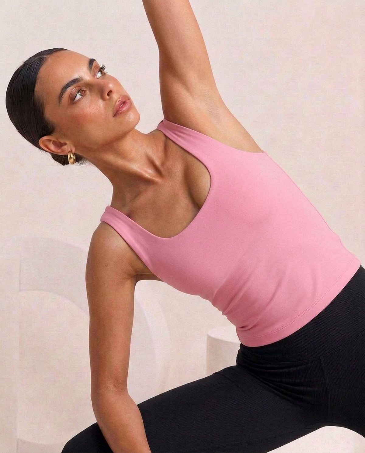 Pink tank, reach, eucalyptus fibre activewear by WEARTH India