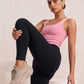 Pink tank, second knee, eucalyptus fibre activewear by WEARTH India