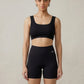 WEARTH Biker Shorts — Front View — Eucalyptus Fibre Women's Activewear