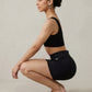 PDP:Black-04, black biker shorts — plant-based eucalyptus activewear by WEARTH India