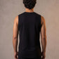 Edge Tank, Black — sleeveless edge training tank, eucalyptus fibre activewear by WEARTH India