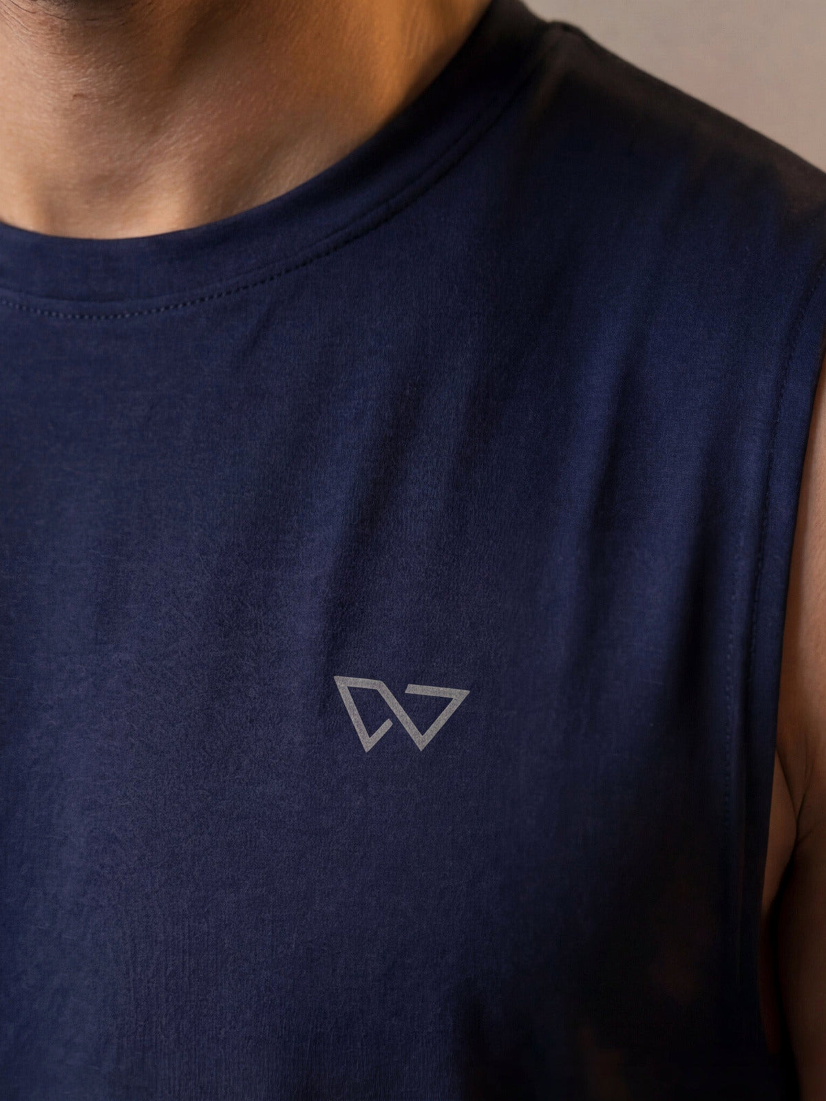 Edge Tank in Navy, eucalyptus fibre activewear, no polyester