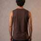 Edge Tank, Olive — sleeveless edge training tank, eucalyptus fibre activewear by WEARTH India