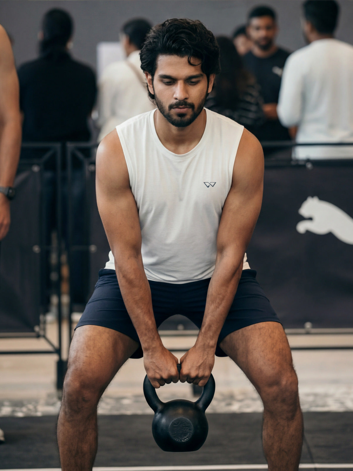 Real customer wearing WEARTH Men's Essential Shorts