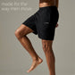 Essential Shorts, Black — everyday eucalyptus training short, eucalyptus fibre activewear by WEARTH India