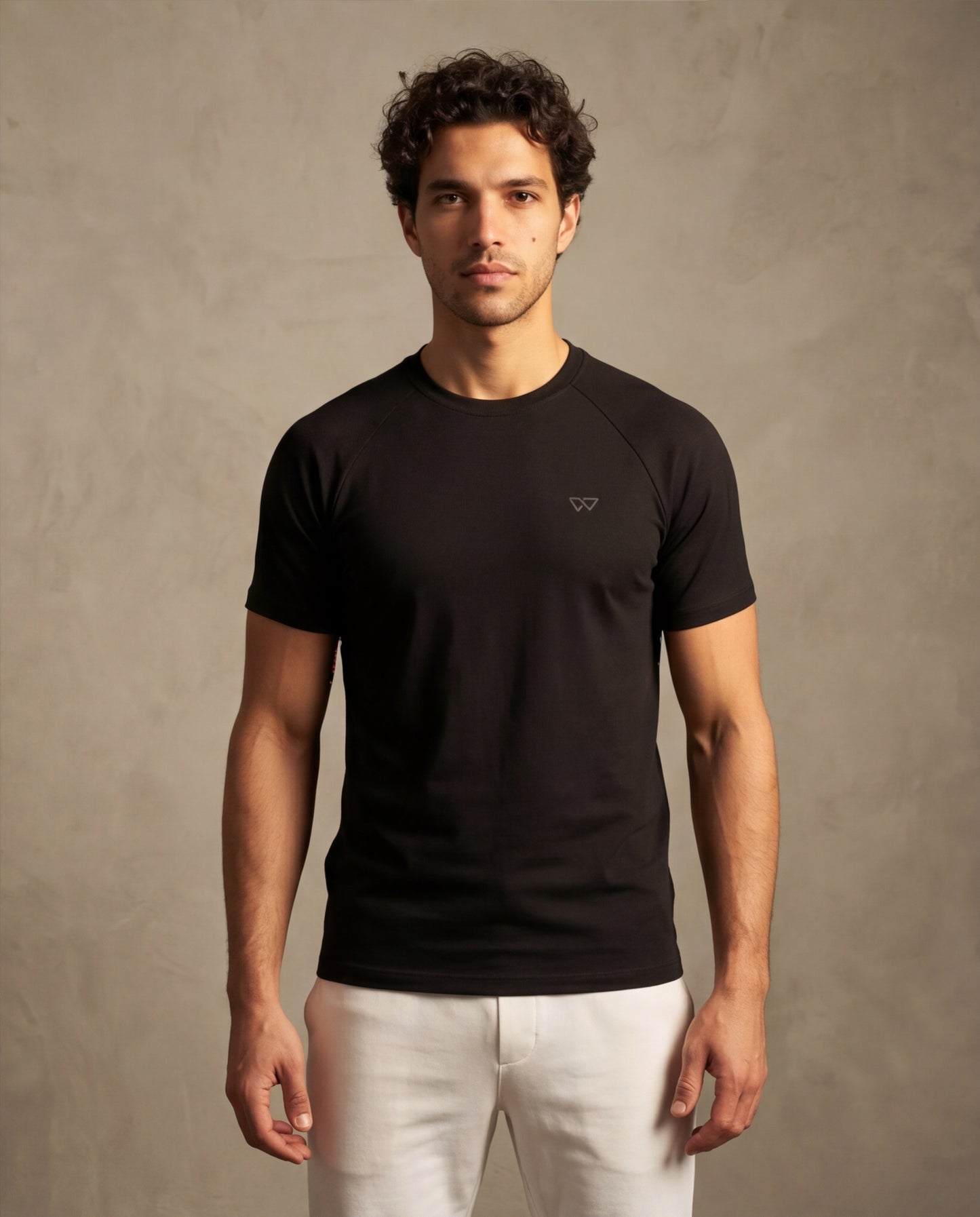 Motion Tee, Black — raglan eucalyptus motion tee, eucalyptus fibre activewear by WEARTH India