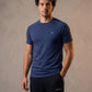 Motion Tee, Navy — raglan eucalyptus motion tee, eucalyptus fibre activewear by WEARTH India