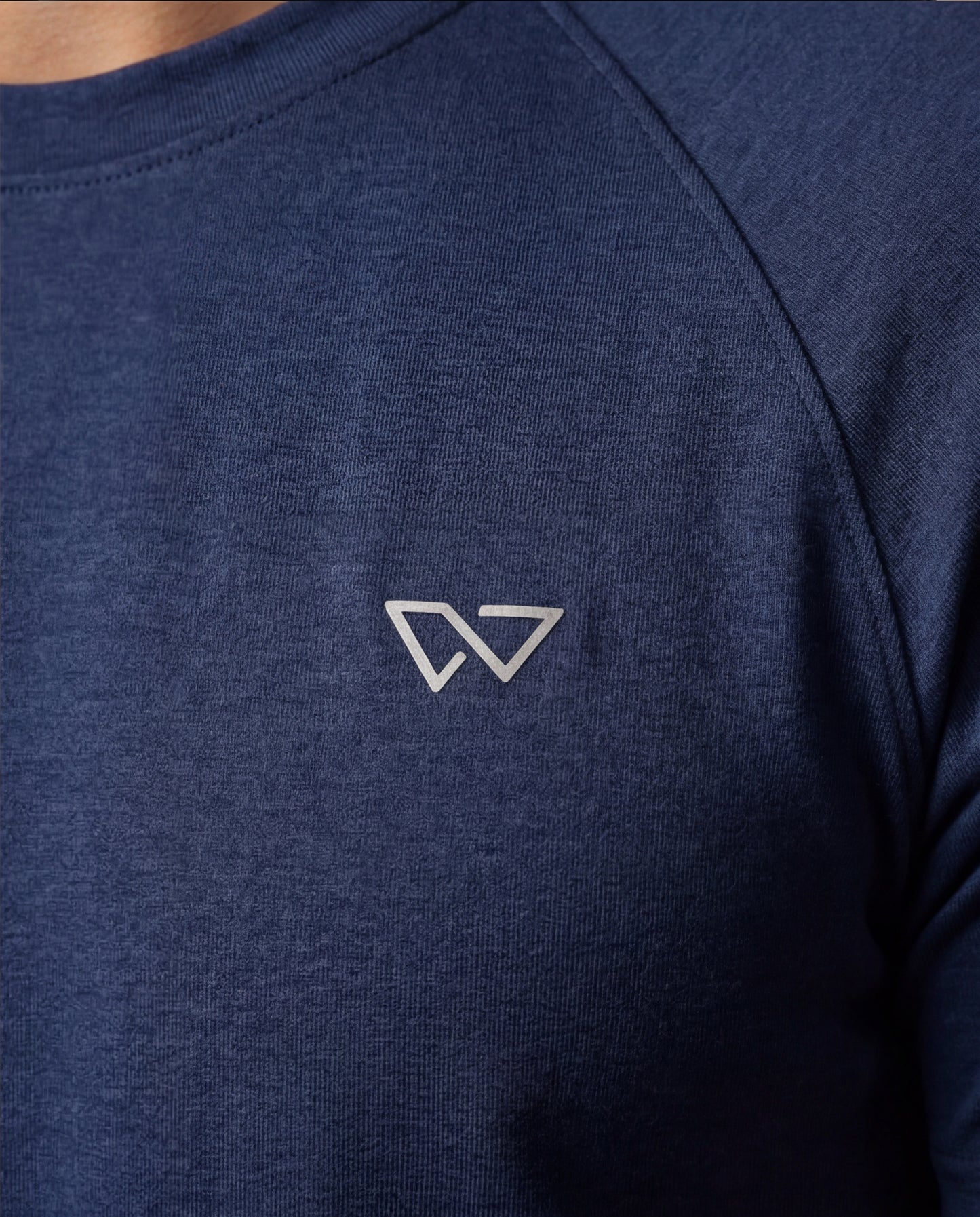 Motion Tee, Navy — raglan eucalyptus motion tee, eucalyptus fibre activewear by WEARTH India