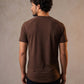 Motion Tee, Olive — raglan eucalyptus motion tee, eucalyptus fibre activewear by WEARTH India