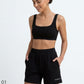 Off-Duty Short in Black, eucalyptus fibre activewear, no polyester