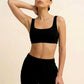 Terra Bra in Black, eucalyptus fibre activewear, no polyester
