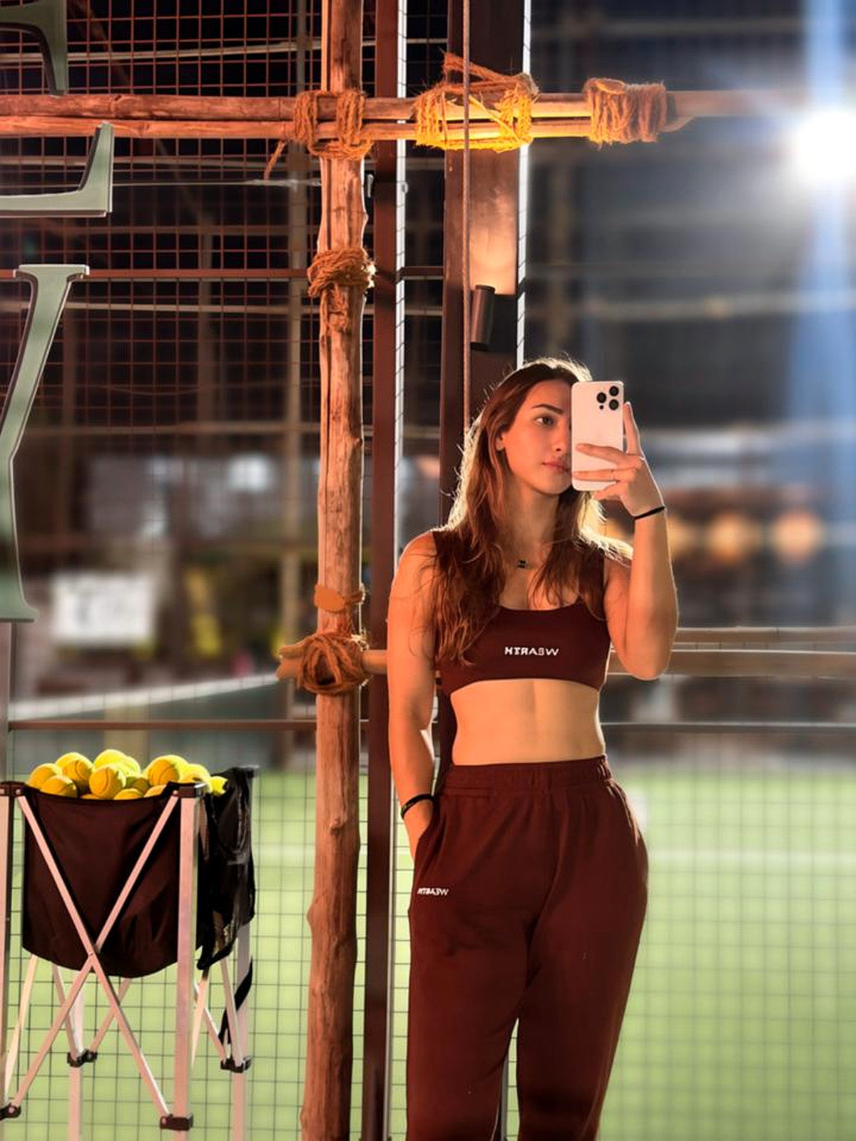 Real customer wearing WEARTH Everyday Joggers