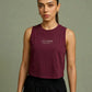 The Hold Crop in Maroon, eucalyptus fibre activewear, no polyester