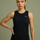 The Longline Tank in Maroon, eucalyptus fibre activewear, no polyester