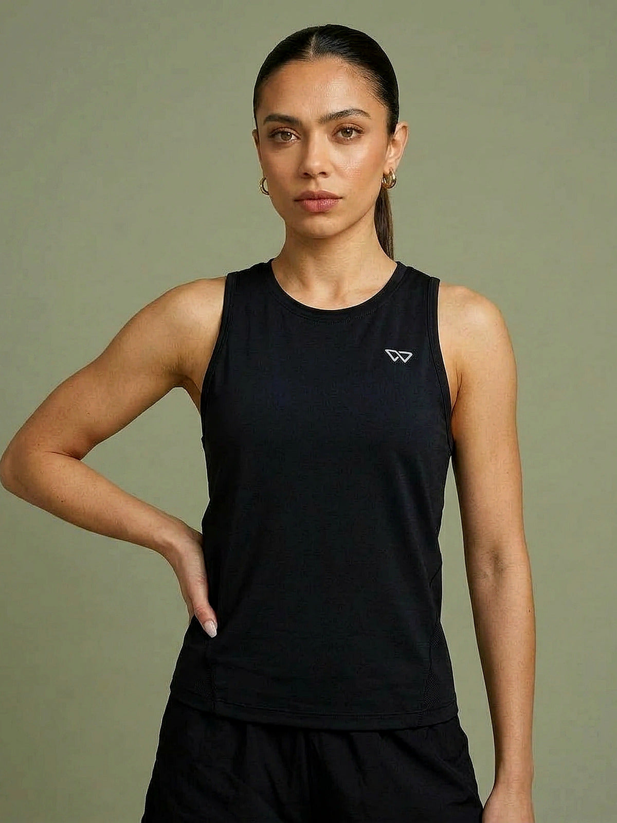 The Longline Tank in Maroon, eucalyptus fibre activewear, no polyester