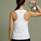 The Longline Tank in Maroon, eucalyptus fibre activewear, no polyester